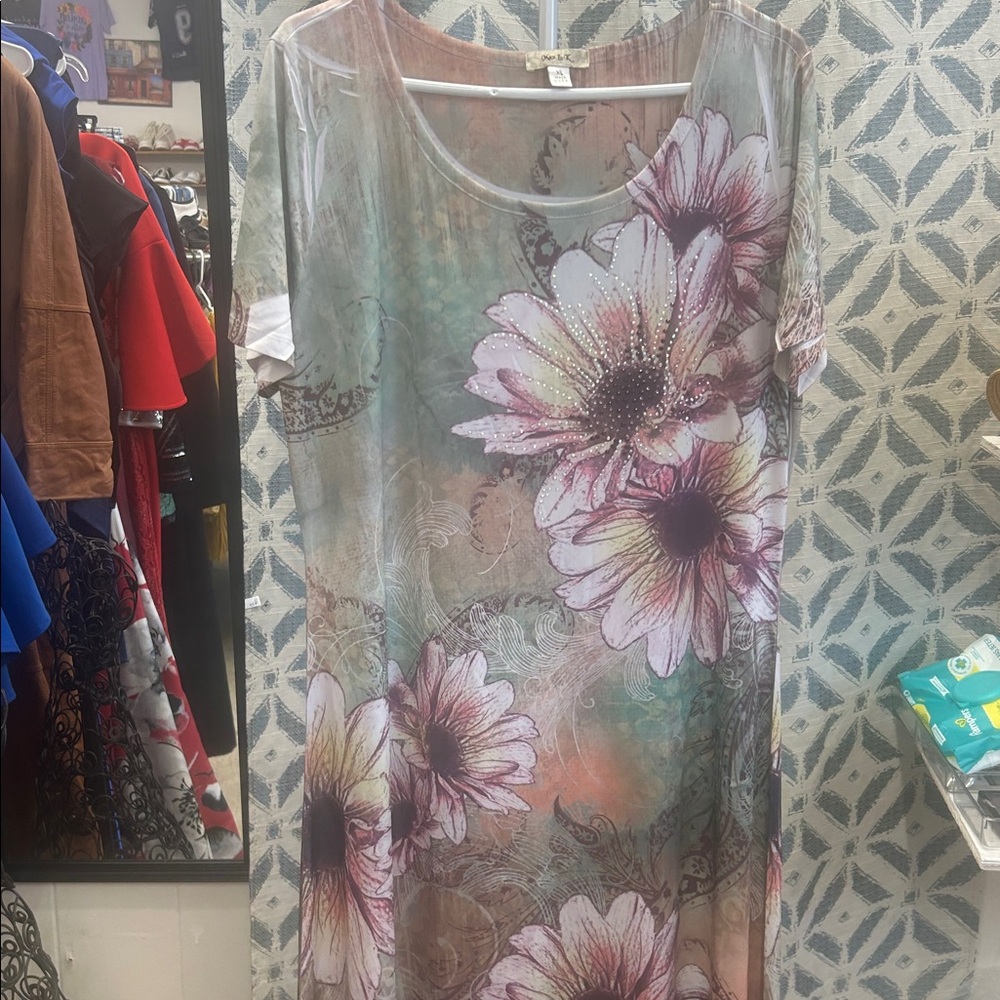 Max & K Floral Print Women's maxi Dress